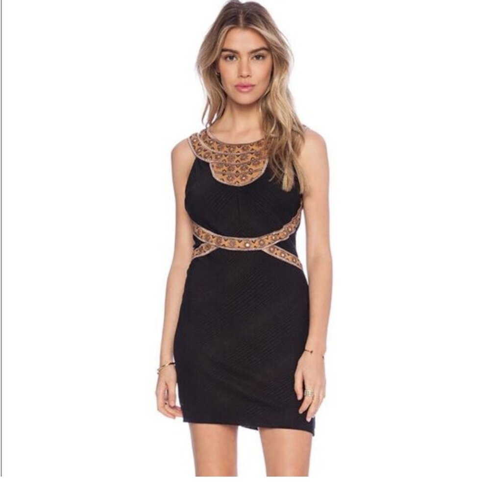 Free People Egyptian Style Body Con Mini Dress
